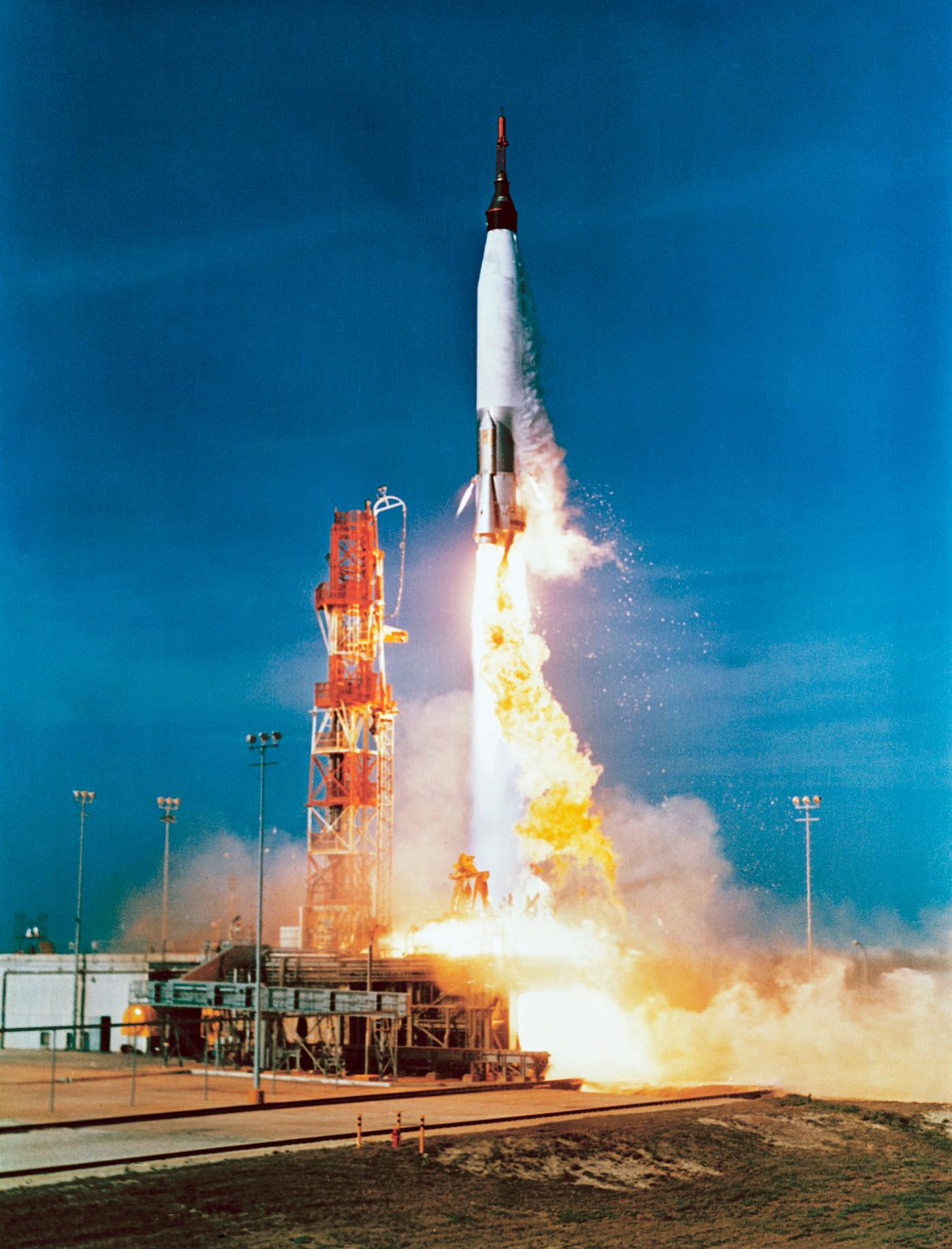 Mercury-Atlas 2 liftoff. Original from NASA. Digitally enhanced by rawpixel. Mercury-Atlas 2 liftoff. Original from NASA. Digitally enhanced by rawpixel.