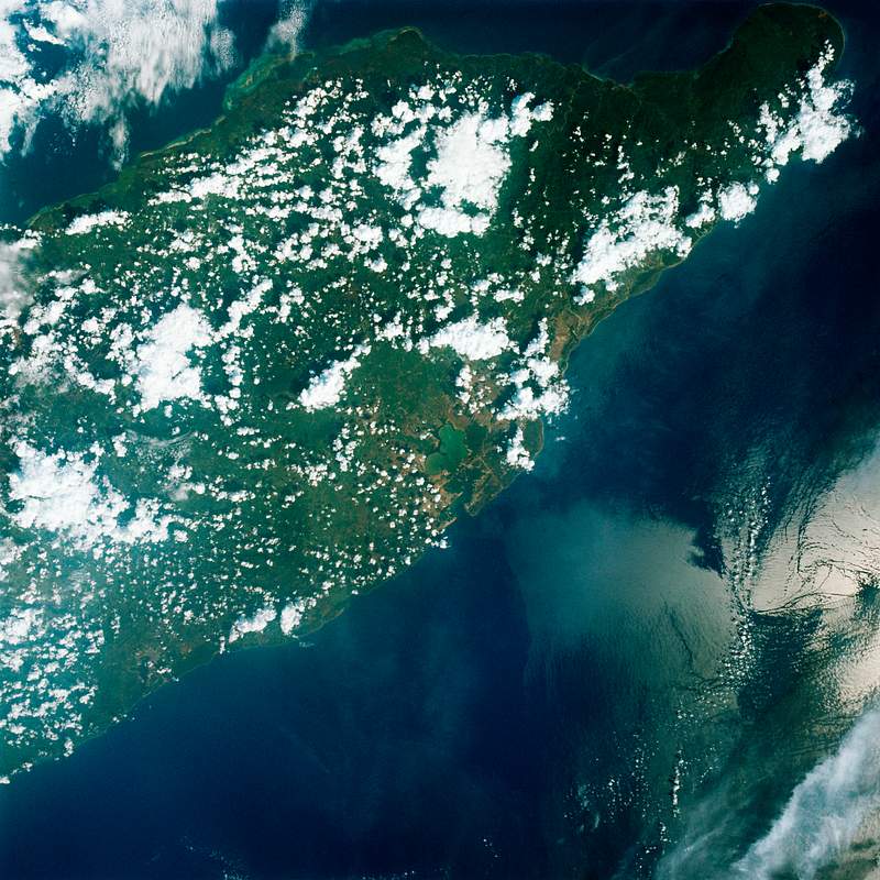 Oriente Province, eastern end of Cuba, as seen from the National Aeronautics and Space Administration's Gemini-7 spacecraft. Original from NASA. Digitally enhanced by rawpixel Oriente Province, eastern end of Cuba, as seen from the National Aeronautics and Space Administration's Gemini-7 spacecraft.…