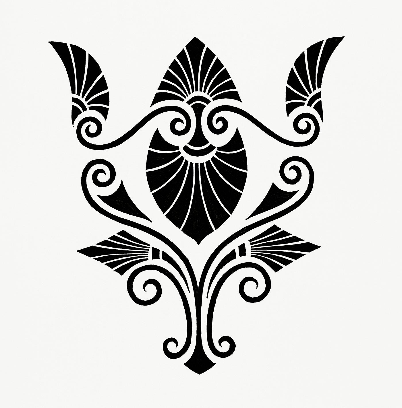 Elegant Decorative Design (1862) from Gazette Des Beaux-Arts, a French art review. Digitally enhanced from our own facsimile... Elegant Decorative Design (1862) from Gazette Des Beaux-Arts, a French art review. Digitally enhanced from our own facsimile...