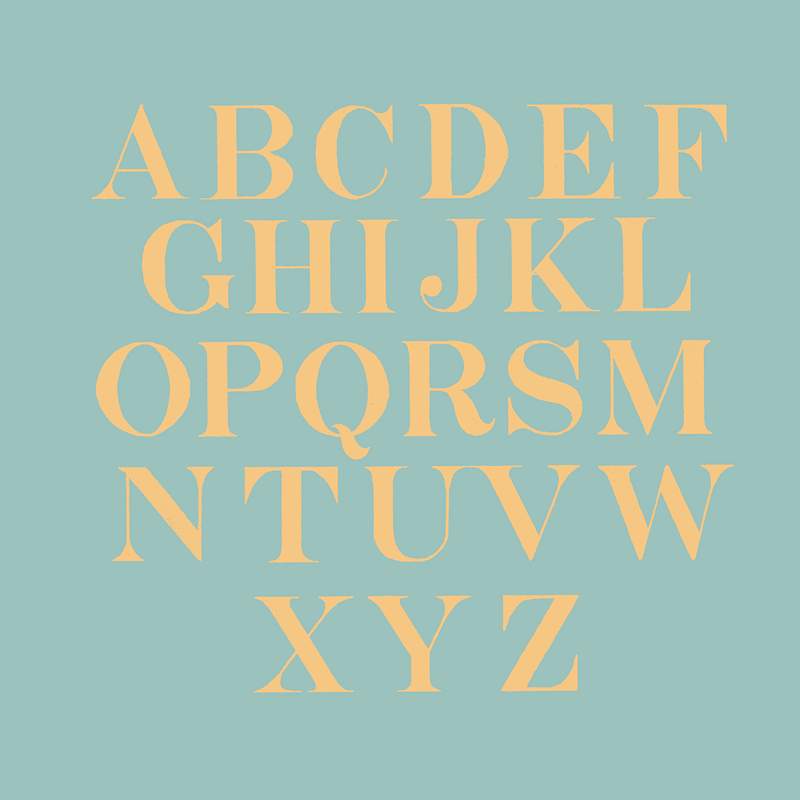 The alphabet typography Roman fonts from Draughtsman's Alphabets by Hermann Esser (1845–1908). Digitally enhanced from our own 5th edition of…