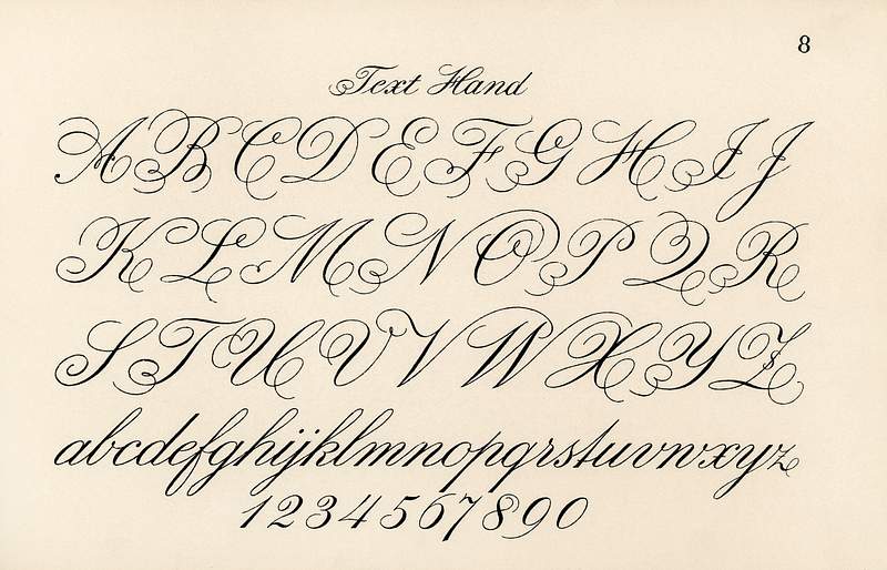 Cursive fonts from Draughtsman's Alphabets by Hermann Esser (1845–1908). Digitally enhanced from our own 5th edition of…