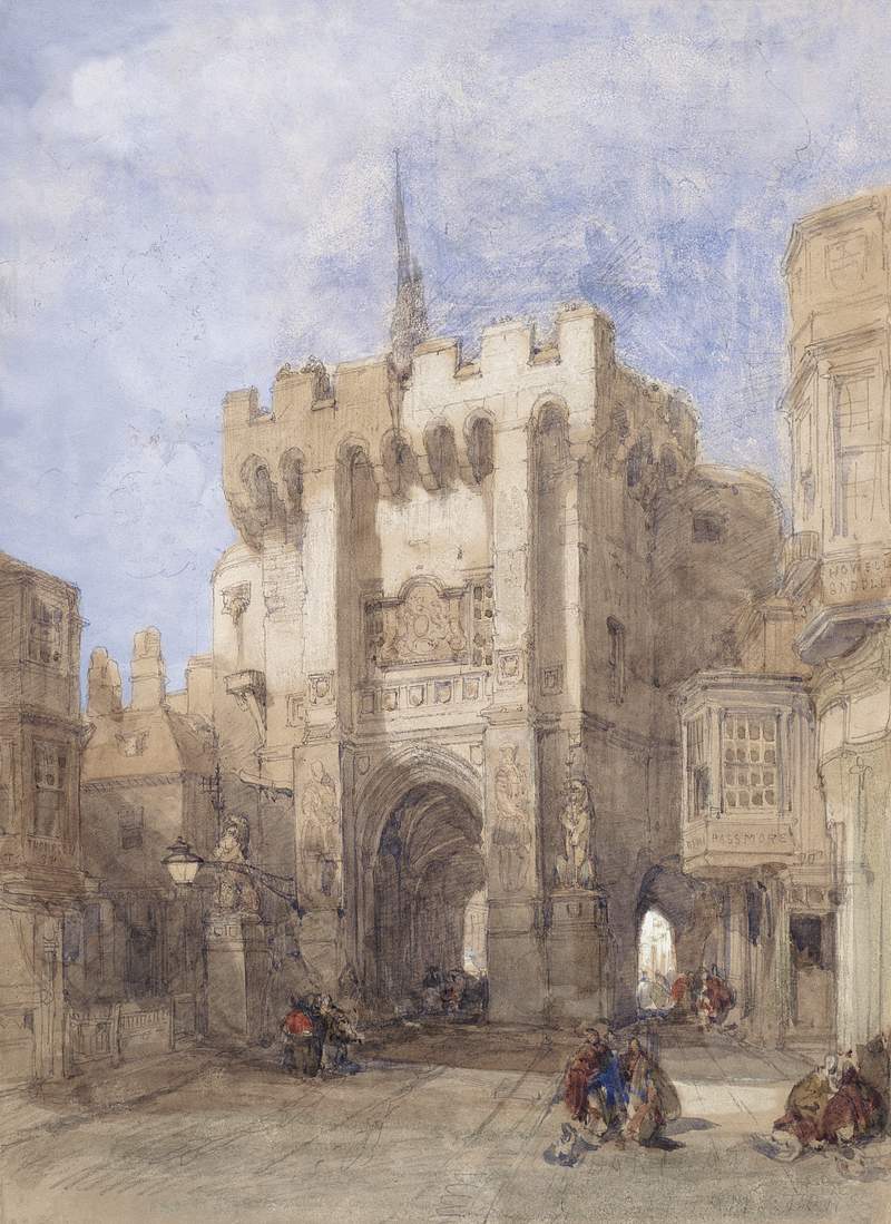 Bargate, Southampton (1828) by
David Roberts. Original from Museum of New Zealand. Digitally enhanced by rawpixel.