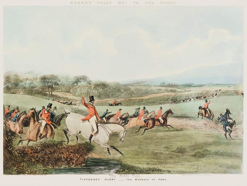 The Marquis at home (plate 3) – Tipperary glory from Moore's Tally ho! To the sports : a set of 4 sporting prints…