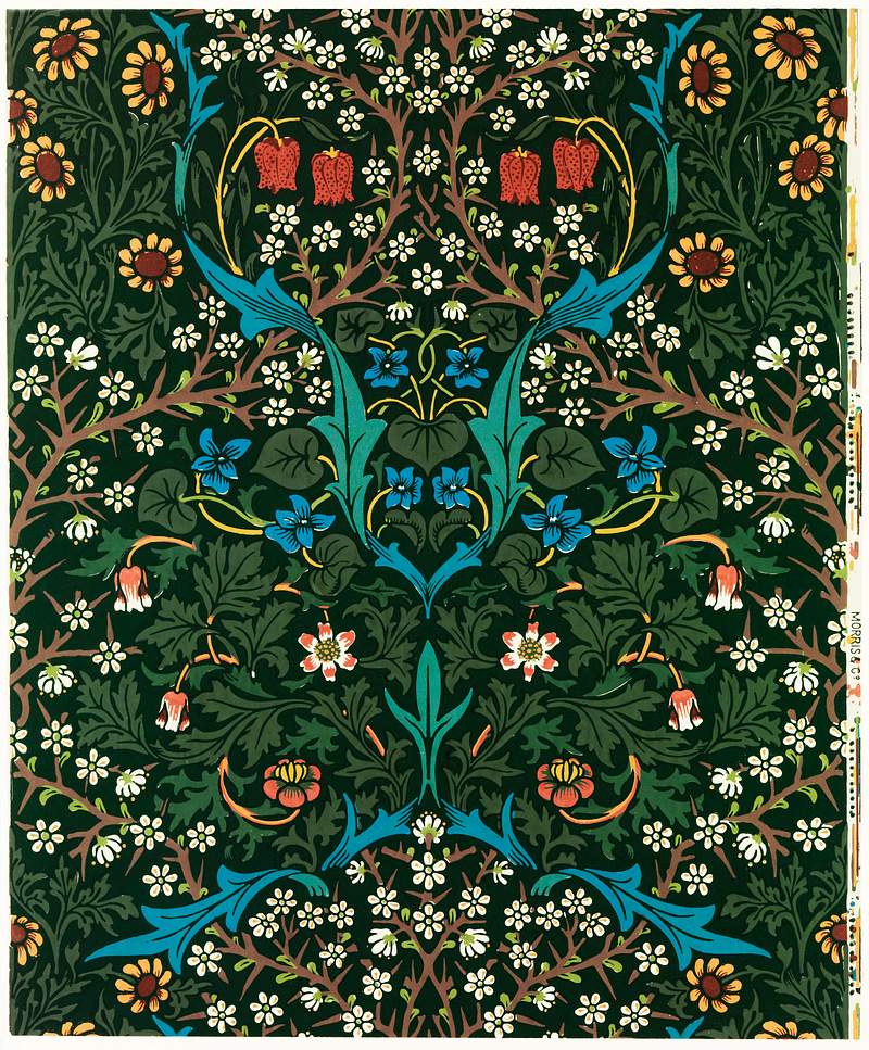 Tulip by William Morris (1834-1896). Original from The MET Museum. Digitally enhanced by rawpixel.
