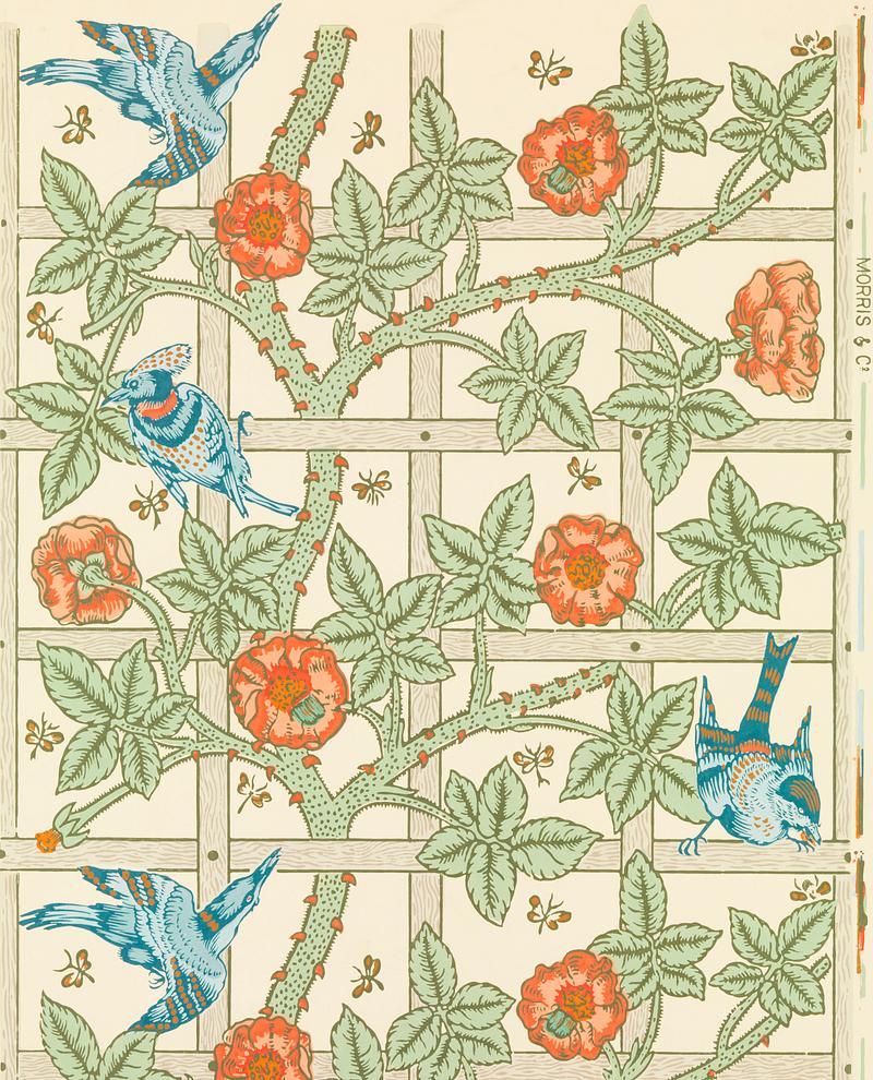 Trellis by William Morris (1834-1896). Original from The MET Museum. Digitally enhanced by rawpixel. Trellis by William Morris (1834-1896). Original from The MET Museum. Digitally enhanced by rawpixel.