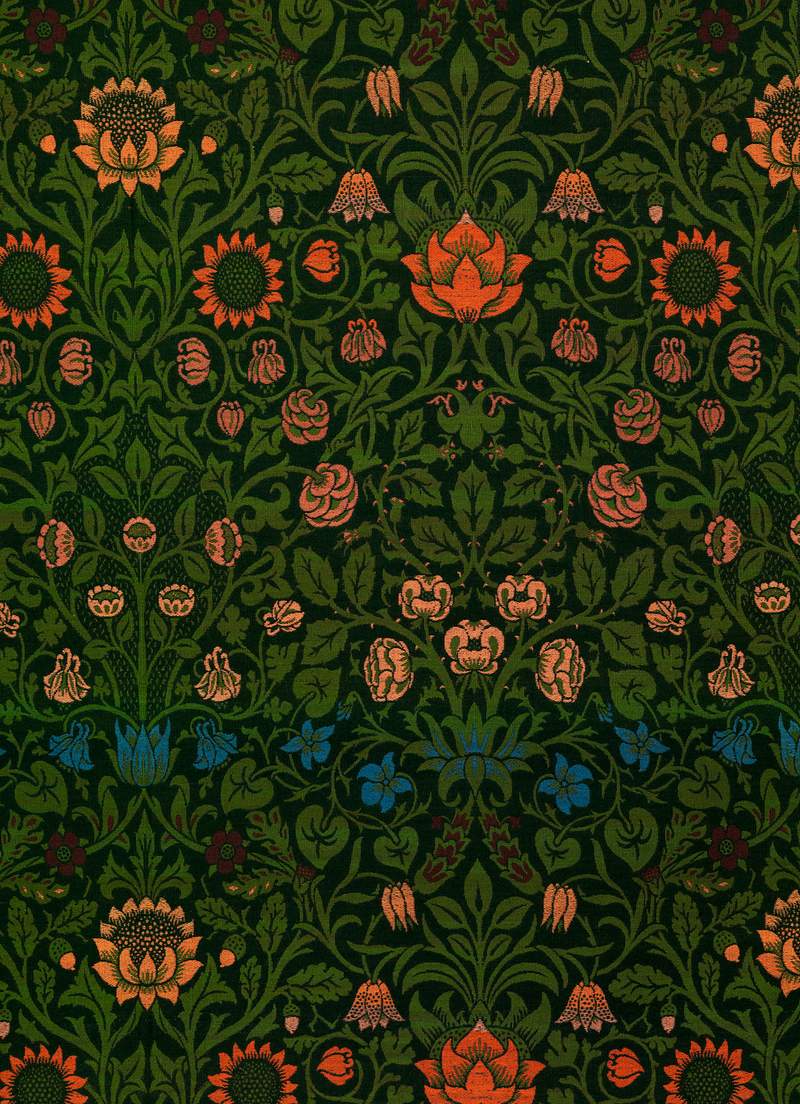 Violet and Columbine by William Morris (1834-1896). Original from The MET Museum. Digitally enhanced by rawpixel.