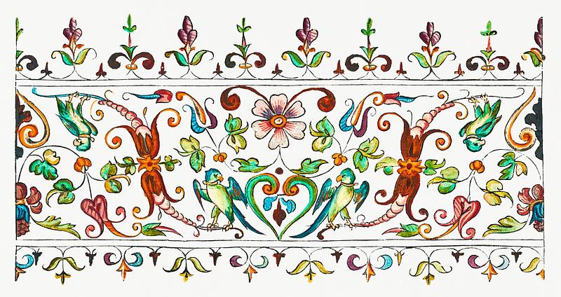 Vintage ornaments from New Modelbüch (1615) by Andreas Bretschneider (1578–1640). Original from The MET Museum. Digitally enhanced by rawpixel. Vintage ornaments from New Modelbüch (1615) by Andreas Bretschneider (1578–1640). Original from The MET Museum.…