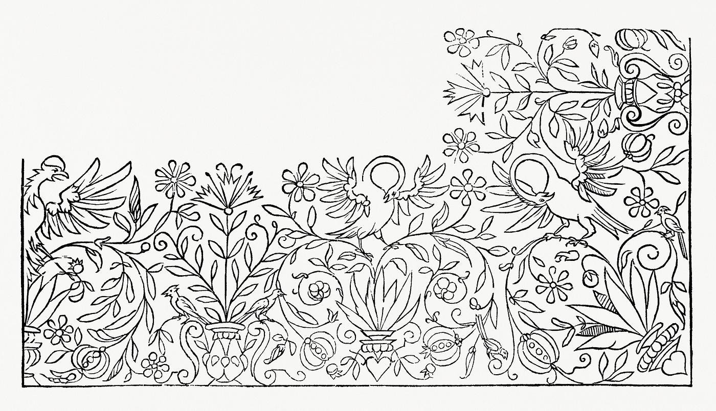 Vintage ornaments from the public domain, modified by rawpixel. Vintage ornaments from the public domain, modified by rawpixel.