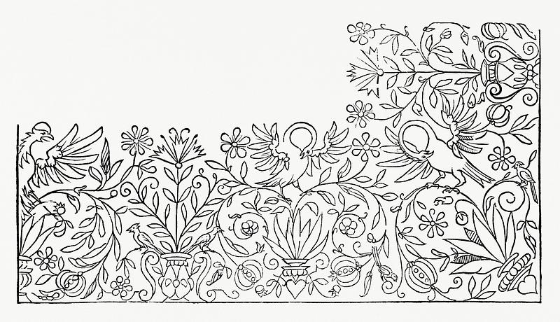 Vintage ornaments from New Modelbüch (1615) by Andreas Bretschneider (1578–1640). Original from The MET Museum. Digitally enhanced by rawpixel. Vintage ornaments from New Modelbüch (1615) by Andreas Bretschneider (1578–1640). Original from The MET Museum.…