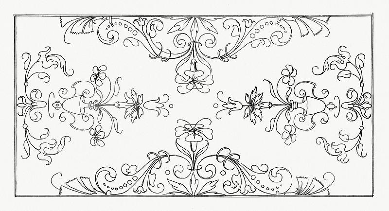 Vintage ornaments from New Modelbüch (1615) by Andreas Bretschneider (1578–1640). Original from The MET Museum. Digitally enhanced by rawpixel. Vintage ornaments from New Modelbüch (1615) by Andreas Bretschneider (1578–1640). Original from The MET Museum.…