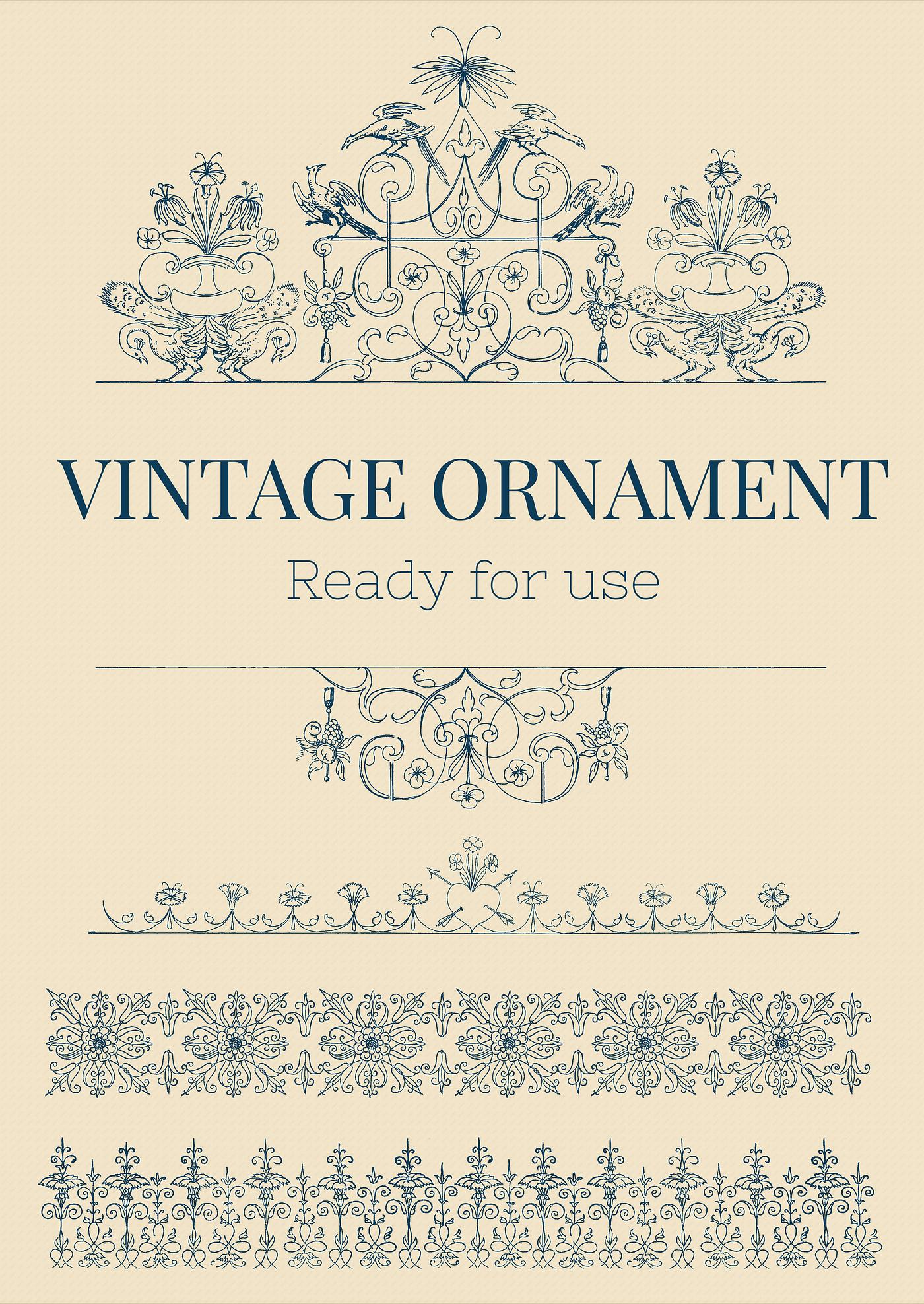 Vintage ornaments from the public domain, modified by rawpixel. Vintage ornaments from the public domain, modified by rawpixel.