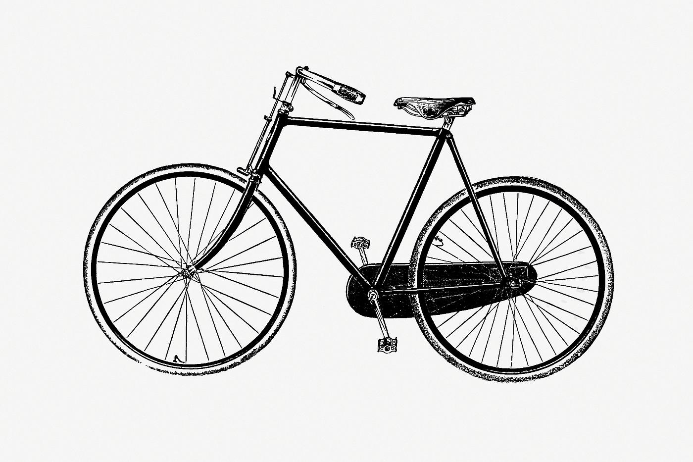 Bicycle in vintage style Imperial rover light roadster from A Wheel to Moscow and Back. The Record of a Record Cycle Ride published by Sampson Low...
