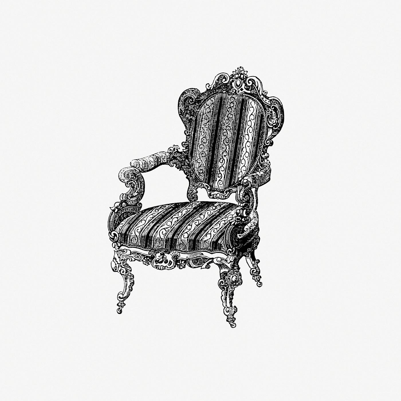 Vintage Victorian style chair engraving. Original from the British Library. Digitally enhanced by rawpixel. Vintage Victorian style chair engraving. Original from the British Library. Digitally enhanced by rawpixel.