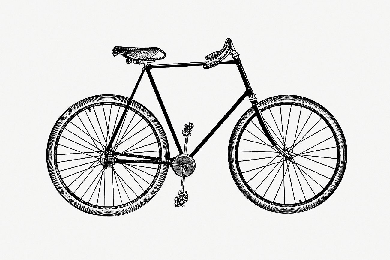 Download Vintage bicycle illustration | Free public domain illustration - 556577
