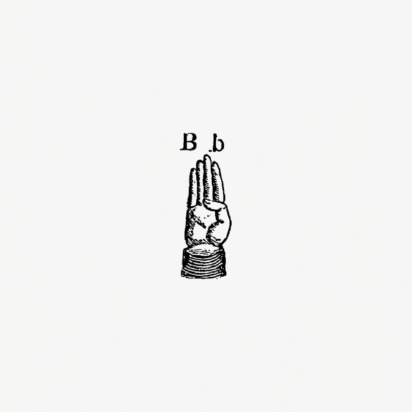 Sign language for letter B from What I saw in New York; or, a Bird's-eye view of City Life (1851) published by Joel Ross... Sign language for letter B from What I saw in New York; or, a Bird's-eye view of City Life (1851) published by Joel Ross...