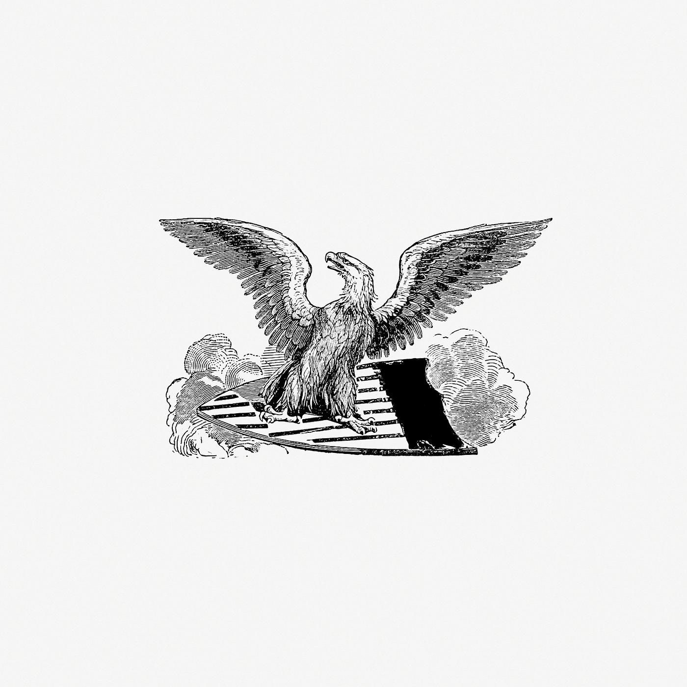 Eagle on a shield from Philadelphia as it is in 1852 (1852) published by R. A. Smith. Original from the British Library.... Eagle on a shield from Philadelphia as it is in 1852 (1852) published by R. A. Smith. Original from the British Library....