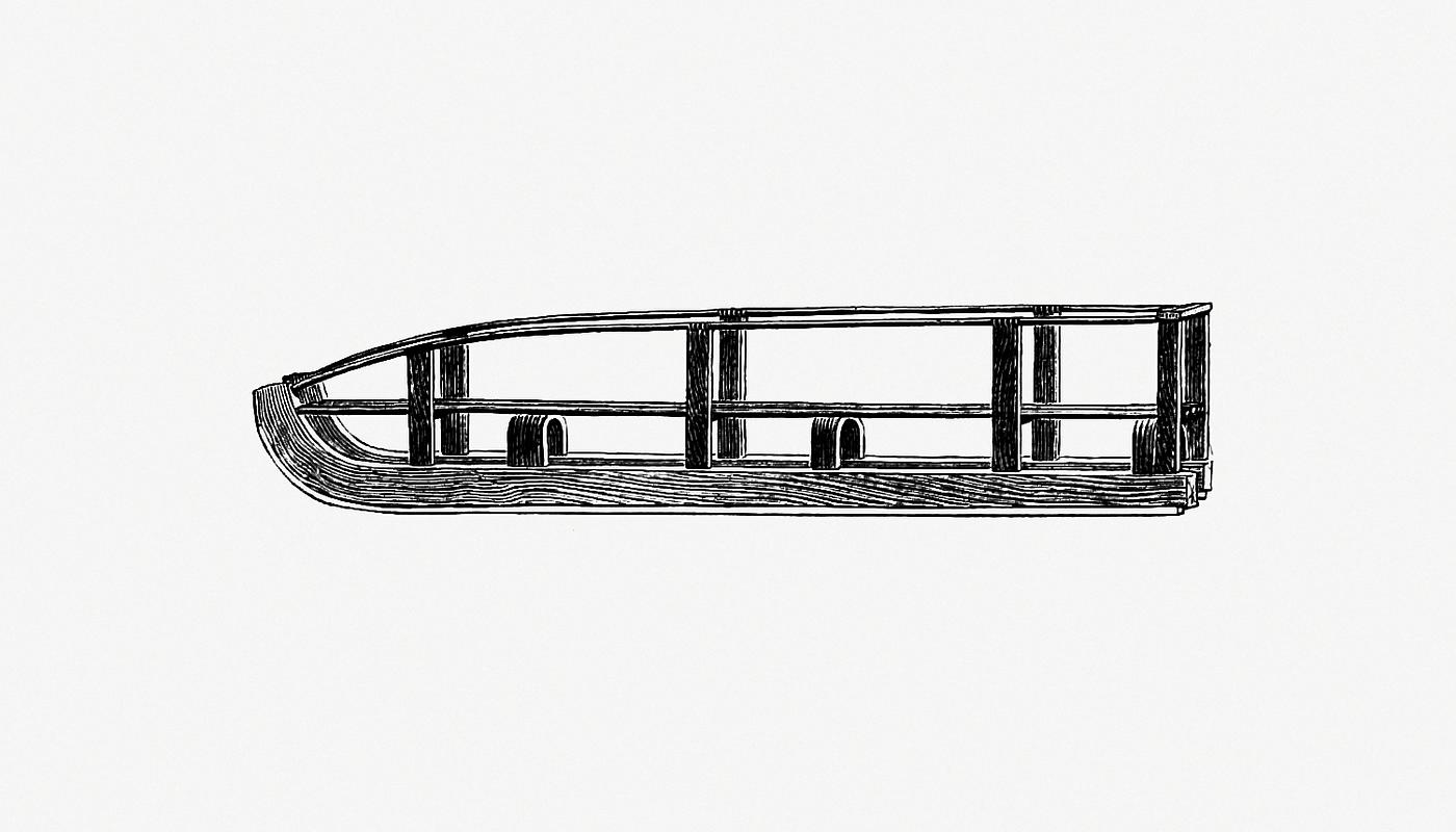 Sled from Alaska and Its Resources (1870) published by William Healey Dall. Original from the British Library. Digitally... Sled from Alaska and Its Resources (1870) published by William Healey Dall. Original from the British Library. Digitally...