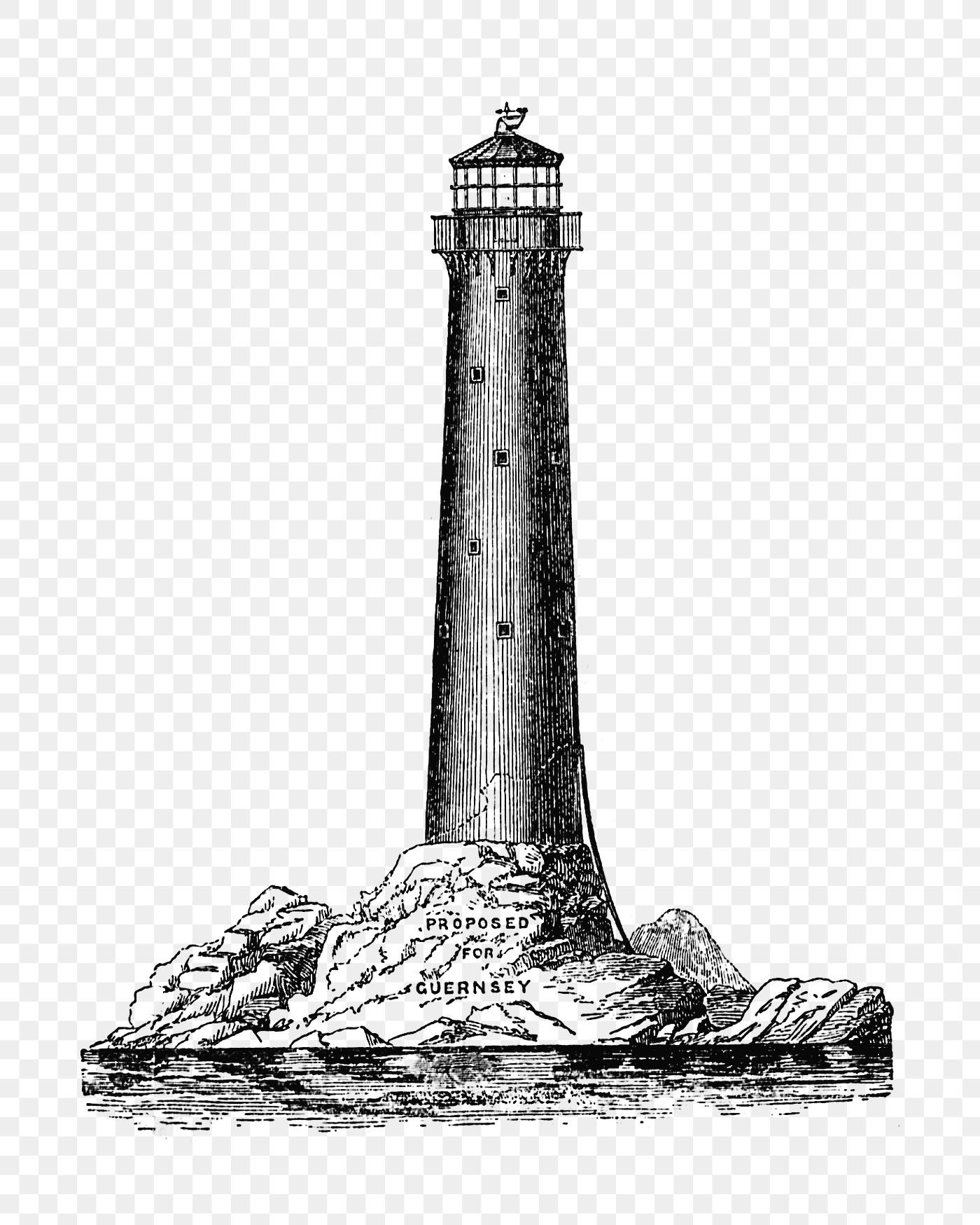 Lighthouse vintage drawing | Free transparent png - 572283