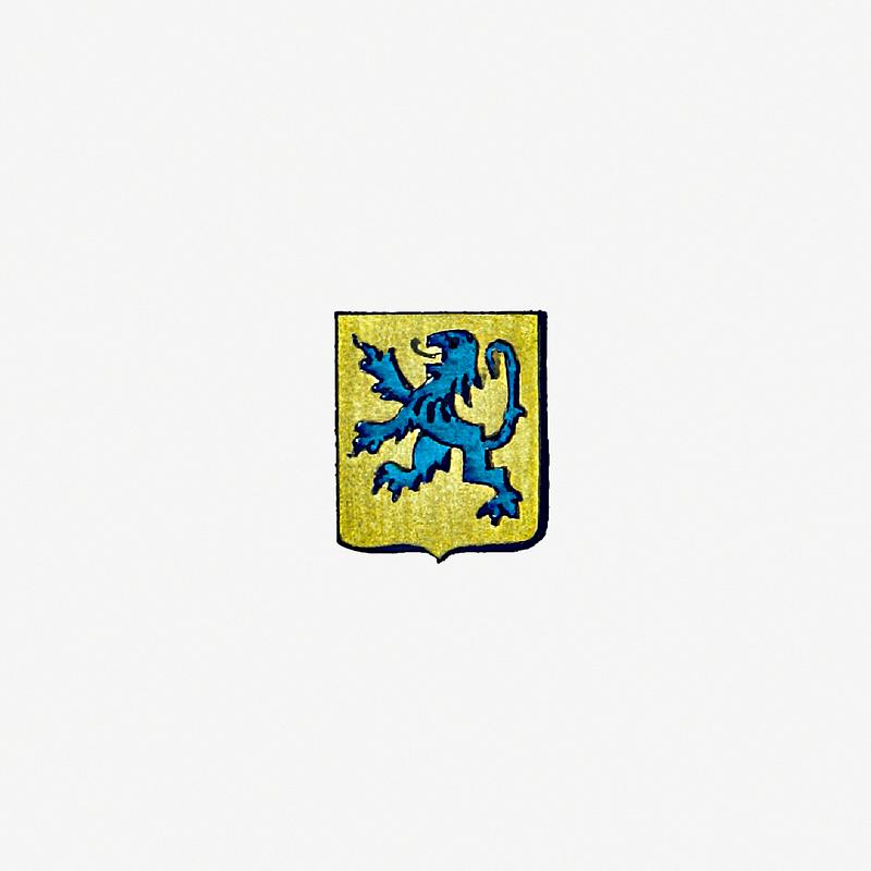 Medieval heraldic crest Badge from Bretagne... Illustrations By T. Busnel (1886) published by Henri Raison Du Cleuziou. Original from the British…
