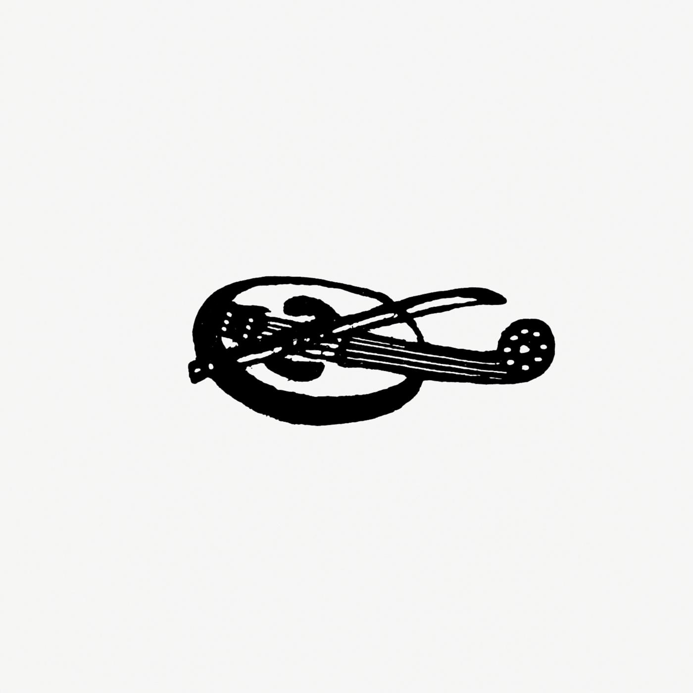Oval three strings fiddle Medieval oval three strings fiddle from Real Sailor-Songs. Collected and Edited by J. Ashton. Two Hundred Illustrations...