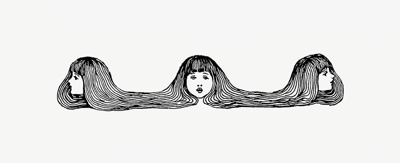 Three girl heads from Songs For Little People illustrated by H. Stratton (1896). Original from the British Library.... Three girl heads from Songs For Little People illustrated by H. Stratton (1896). Original from the British Library....