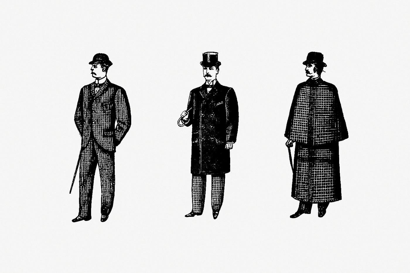 Gentleman fashion from Cook's Handbook For London. With Two Maps, Guide Books. London published by Thos. Cook & Son... Gentleman fashion from Cook's Handbook For London. With Two Maps, Guide Books. London published by Thos. Cook & Son...