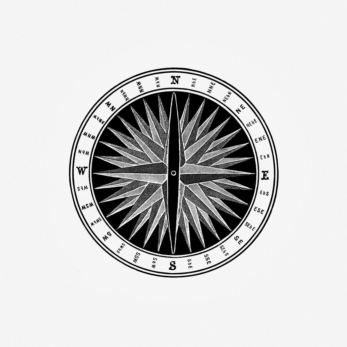 Compass in vintage style Compass from Object Lessons In Geography For Standards I. II. & III published by Longmans, Greens, & Co. (1899)....