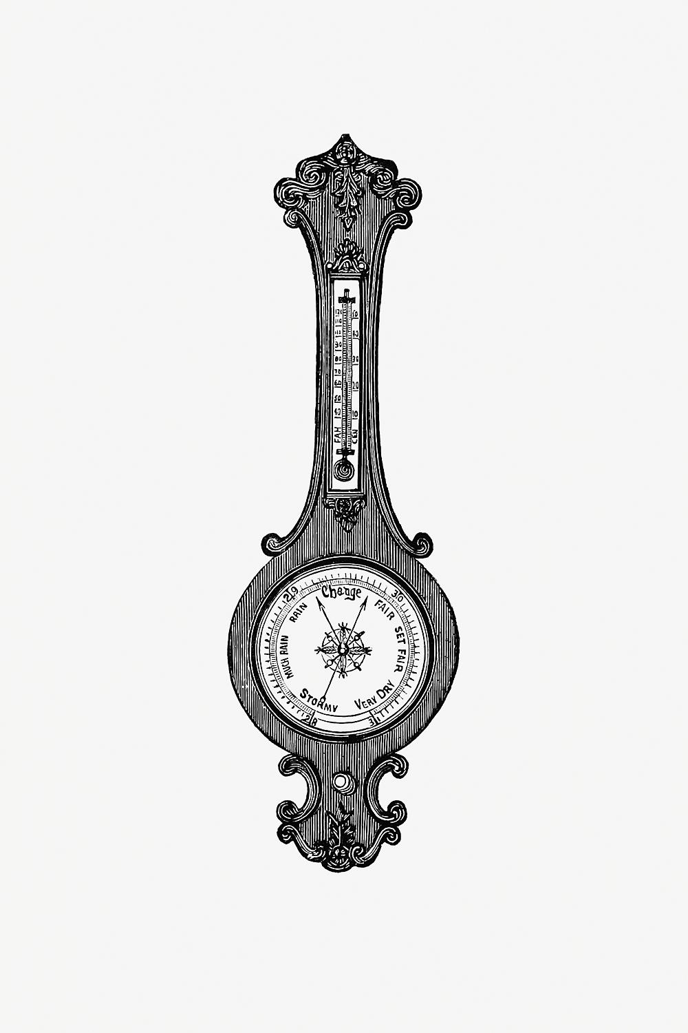 Wheel barometer from The Colliery Manager's Handbook... Fourth Edition, Revised And Enlarged published by Crosby... Wheel barometer from The Colliery Manager's Handbook... Fourth Edition, Revised And Enlarged published by Crosby...