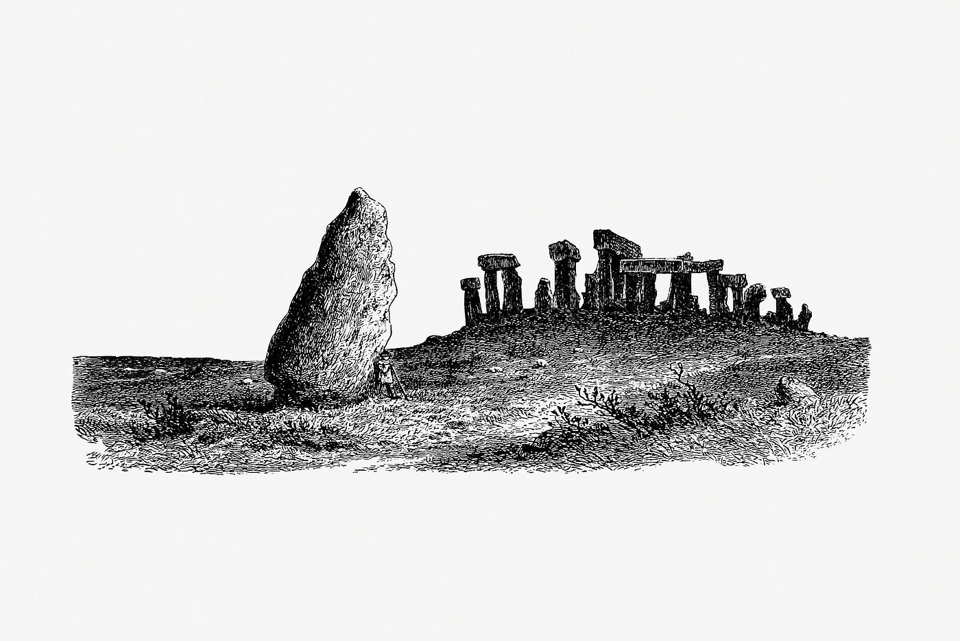 Stonehenge in UK Stonehenge from the north from Our own country. Descriptive, Historical, Pictorial published by Cassell & Co. (1885)....