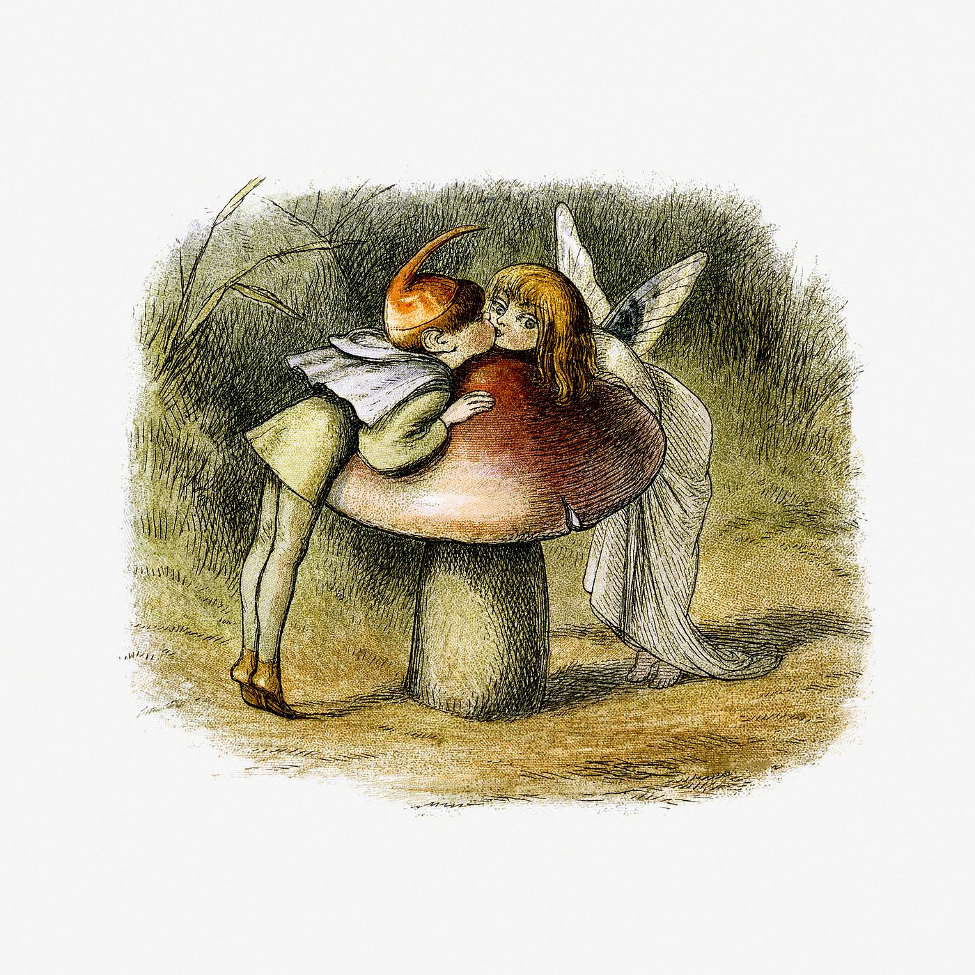 Forest nymphs from In Fairy Land A Series Of Pictures From The Elf-World published by Longmans & Co. (1870). Original... Forest nymphs from In Fairy Land A Series Of Pictures From The Elf-World published by Longmans & Co. (1870). Original...