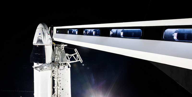 Crew Demo–1 Mission (2019). Original from Official SpaceX Photos. Digitally enhanced by rawpixel.