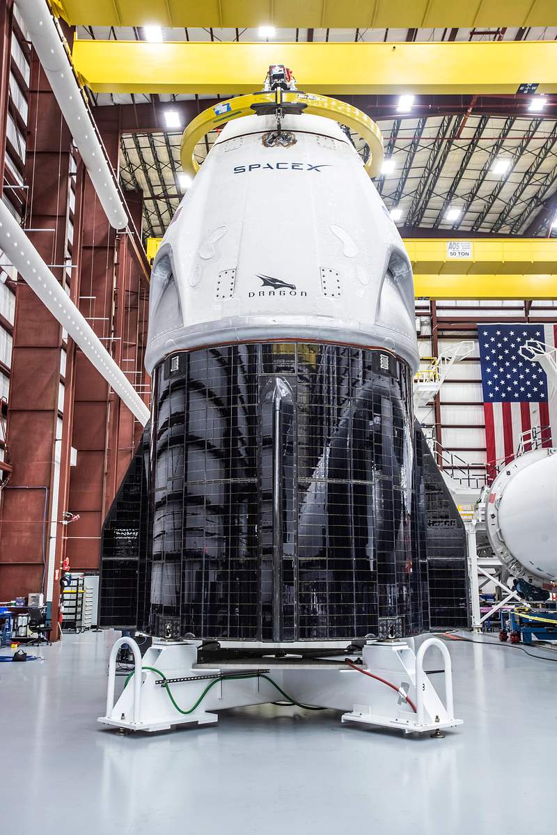 Crew Demo–1 Mission (2018). Original from Official SpaceX Photos. Digitally enhanced by rawpixel.