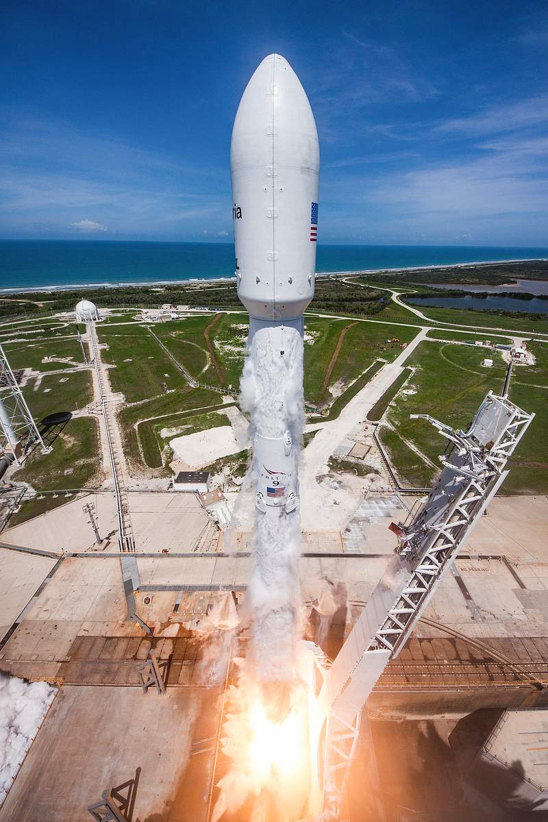 BulgariaSat–1 Mission (2017). Original from Official SpaceX Photos. Digitally enhanced by rawpixel.