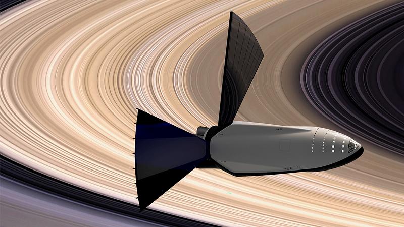 Official Space X photos Artist Illustration of Interplanetary Transport System (2016). Original from Official SpaceX Photos. Digitally enhanced by…