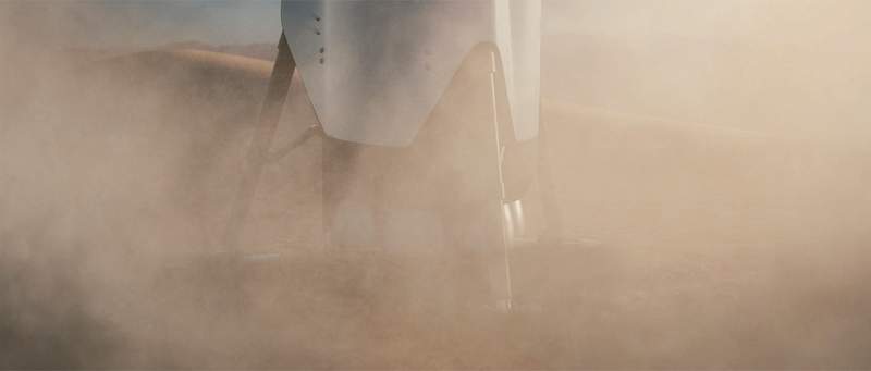 Artist Illustration of Interplanetary Transport System (2016). Original from Official SpaceX Photos. Digitally enhanced by…
