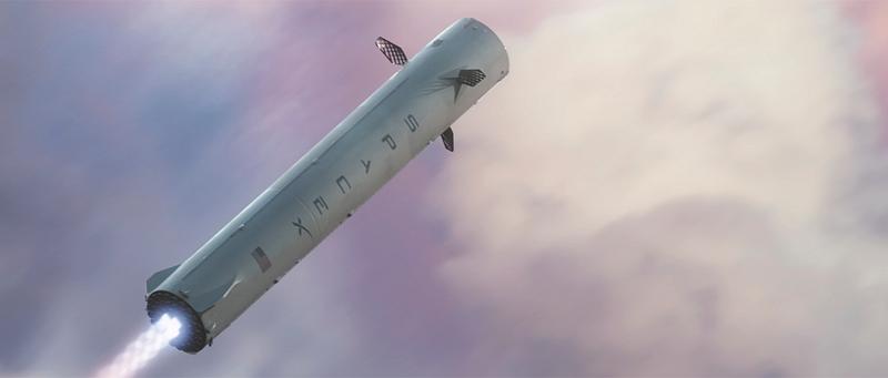 Official Space X photos Artist Illustration of Interplanetary Transport System (2016). Original from Official SpaceX Photos. Digitally enhanced by…