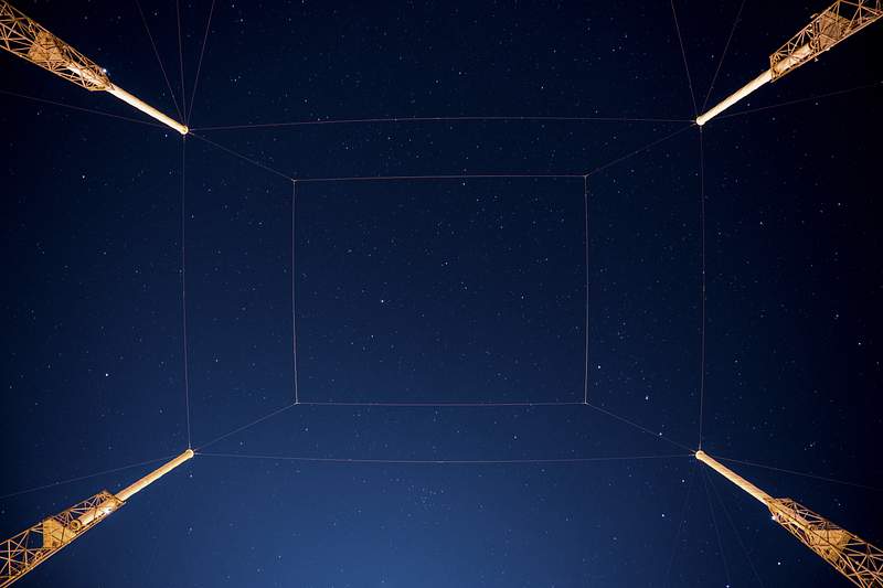 Looking up from Pad 40 (2016). Original from Official SpaceX Photos. Digitally enhanced by rawpixel.