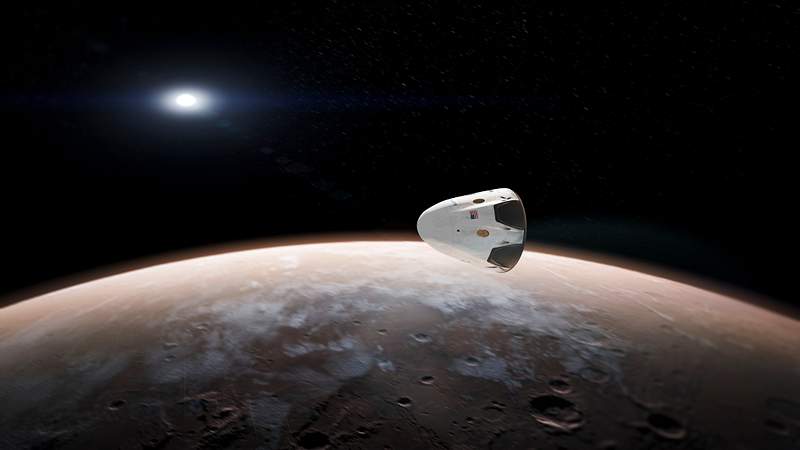 Dragon to Mars (2015). Concept art of sending Dragon to Mars. Original from Official SpaceX Photos. Digitally enhanced by…