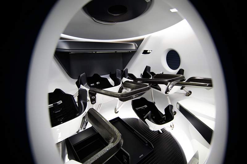 Crew Dragon Interior (2015). Original from Official SpaceX Photos. Digitally enhanced by rawpixel.