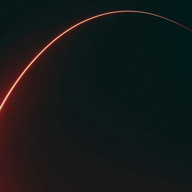 The interstellar exploration through the galaxy. Original from Official SpaceX Photos. Digitally enhanced by rawpixel.