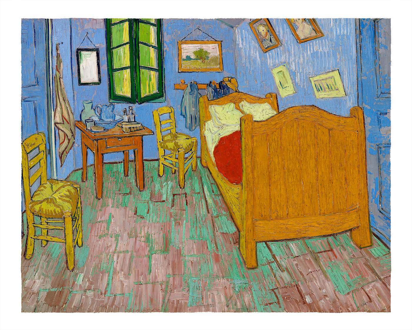 The Bedroom illustration wall art print and poster. Original by Vincent van Gogh, digitally enhanced by rawpixel.The Bedroom illustration wall art print and poster. Original by Vincent van Gogh, digitally enhanced by rawpixel.