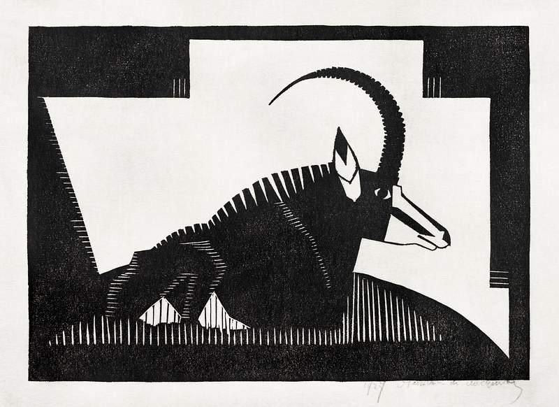 Sabelantilope (1927) print in high resolution by Samuel Jessurun de Mesquita. Original from The Rijksmuseum. Digitally enhanced by rawpixel. Sabelantilope (1927) print in high resolution by Samuel Jessurun de Mesquita. Original from The Rijksmuseum. Digitally…