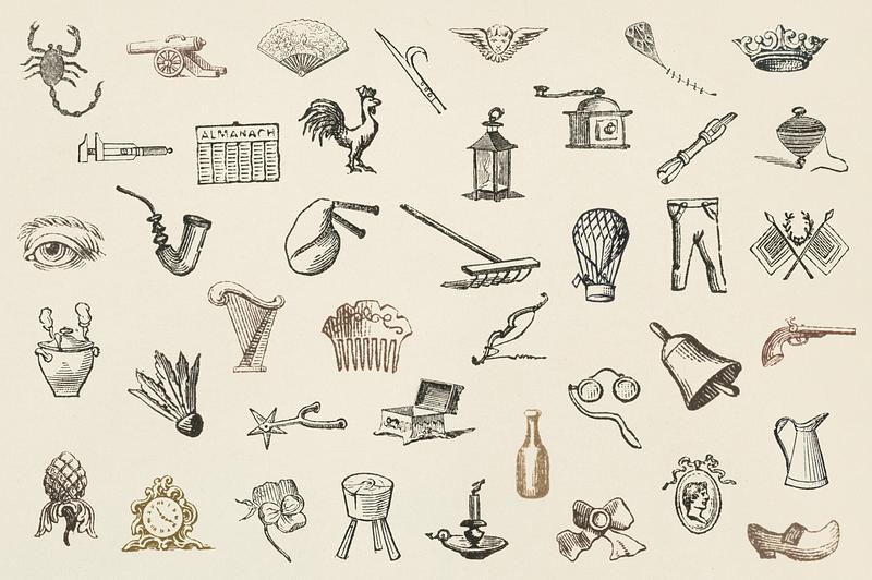 Set of Victorian-era objects from L'ornement Polychrome (1888) by Albert Racinet (1825–1893). Digitally enhanced from our own original 1888 edition. Set of Victorian-era objects from L'ornement Polychrome (1888) by Albert Racinet (1825–1893). Digitally enhanced from…