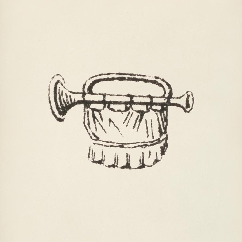 Horn icon from L'ornement Polychrome (1888) by Albert Racinet (1825–1893). Digitally enhanced from our own original 1888 edition. Horn icon from L'ornement Polychrome (1888) by Albert Racinet (1825–1893). Digitally enhanced from our own original…