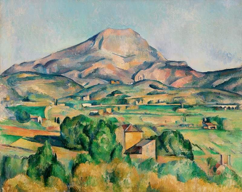 Mont Sainte-Victoire (La Montagne Sainte-Victoire) (ca. 1892–1895) by Paul Cézanne. Original from Original from…
