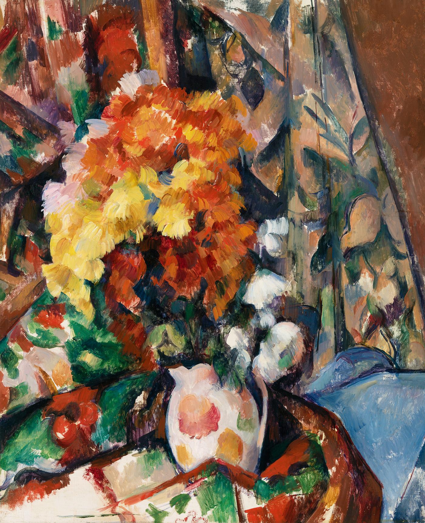 The Flowered Vase (Le Vase Fleuri (ca. 1896–1898) by Paul Cézanne. Original from Original from Barnes... The Flowered Vase (Le Vase Fleuri (ca. 1896–1898) by Paul Cézanne. Original from Original from Barnes...