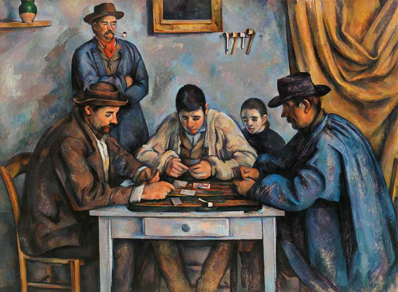 The Card Players by Paul Cézanne | Free public domain illustration The Card Players (Les Joueurs de cartes) (ca. 1890–1892) by Paul Cézanne. Original from Original from Barnes…