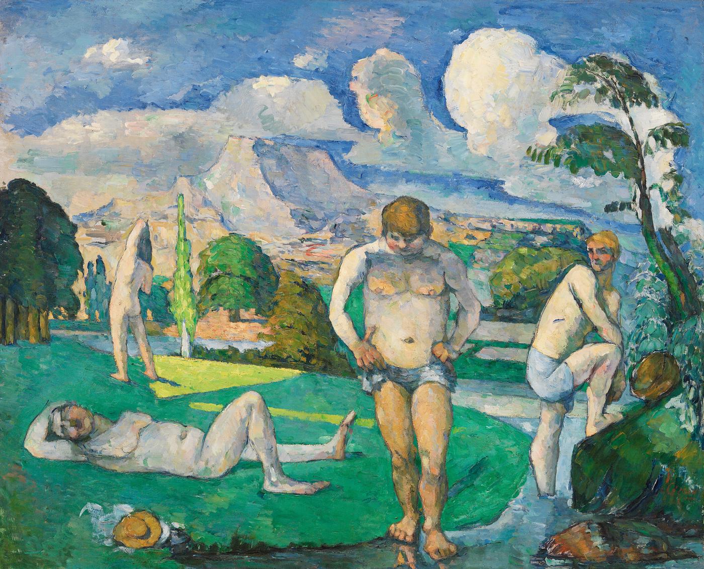 Bathers at Rest by Paul Cézanne Bathers at Rest (Baigneurs au repos) (ca. 1876–1877) by Paul Cézanne. Original from Original from Barnes...