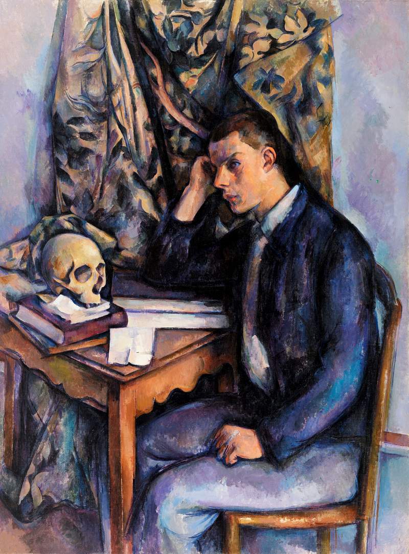 Young Man and Skull by Paul Cézanne Young Man and Skull (Jeune homme à la tête de mort) (ca. 1896–1898) by Paul Cézanne. Original from…