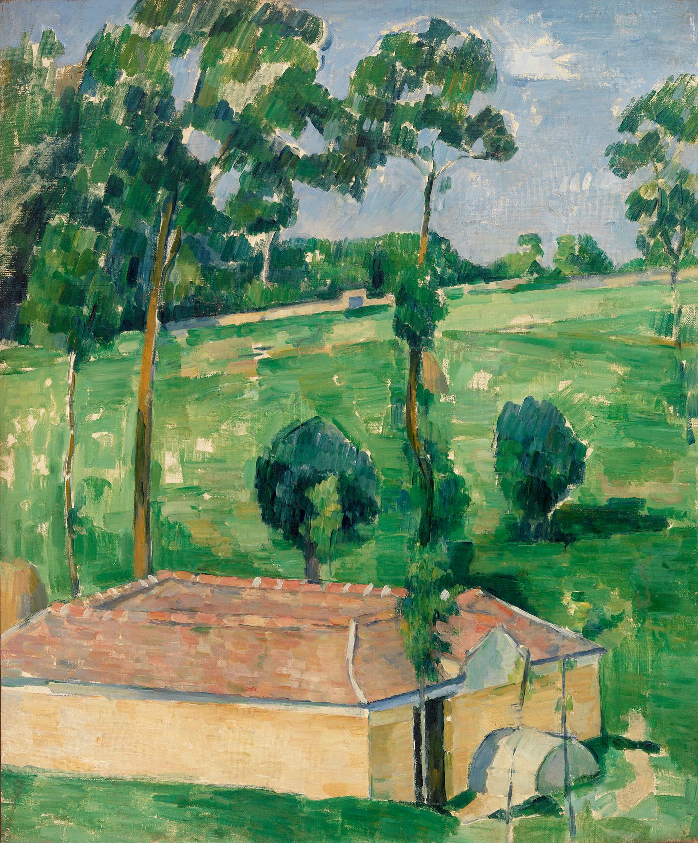 The Spring House By Paul Cezanne Free Public Domain Illustration